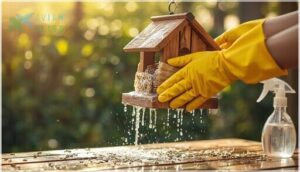 cleaning and maintaining bird feeders cleaning and maintaining bird feeders