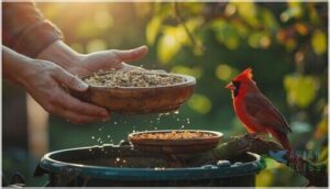 daily removal of old food and debris daily removal of old food and debris