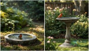 defining ground-level and elevated bird baths defining ground-level and elevated bird baths