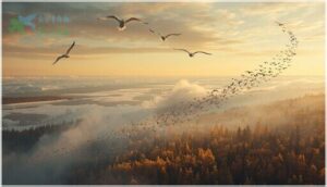 differences in migration distance and timing differences in migration distance and timing