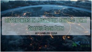 differences in migration routes differences in migration routes
