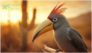 distinctive bill and crest distinctive bill and crest