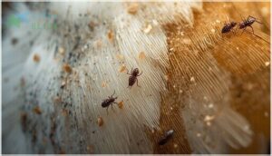 ectoparasites (mites, lice, fleas) ectoparasites (mites, lice, fleas)