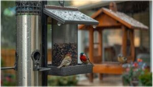 feeder materials and weather protection feeder materials and weather protection