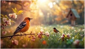 habitats and behaviors of orange birds habitats and behaviors of orange birds