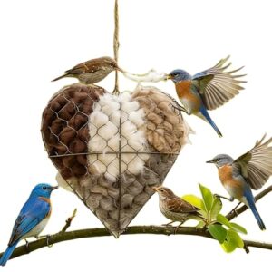 Handmade Alpaca Fiber Bird Nest B0GHQ312HW