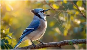 harsh jay notes, whistles, and rattles harsh jay notes, whistles, and rattles