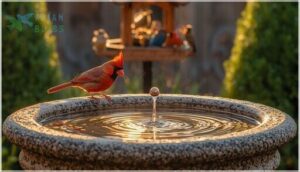 incorporating water sources like bird baths incorporating water sources like bird baths