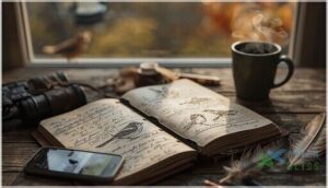 keeping a birdwatching record keeping a birdwatching record