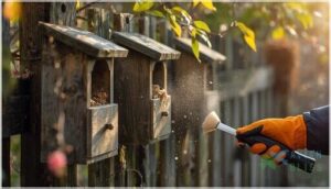 maintaining and cleaning nesting boxes maintaining and cleaning nesting boxes