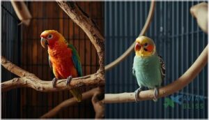 natural wood vs. synthetic perches natural wood vs. synthetic perches