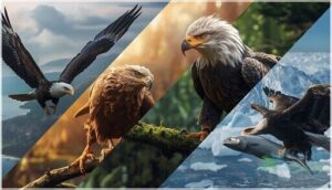 notable eagle species (bald, golden, harpy, steller’s sea eagle) notable eagle species (bald, golden, harpy, steller’s sea eagle)