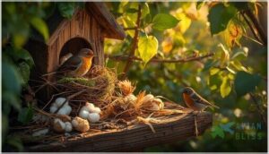 providing nesting materials and sites providing nesting materials and sites