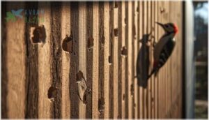 recognizing pecking patterns on wood and siding recognizing pecking patterns on wood and siding