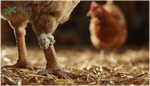 scaly-leg mites and chickens scaly-leg mites and chickens