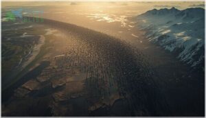 shifts in migration routes and distances shifts in migration routes and distances