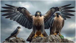 size, weight, and wingspan size, weight, and wingspan