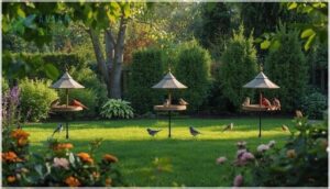 spacing feeders to minimize competition spacing feeders to minimize competition