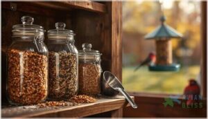 storing and handling bird seed mixes storing and handling bird seed mixes