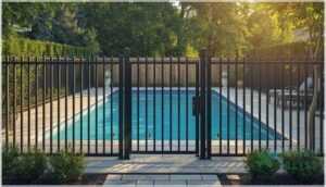 tall fences and poolside obstructions tall fences and poolside obstructions