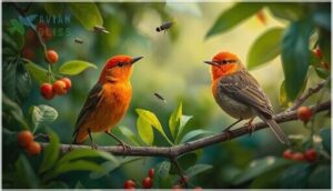 tanagers and warblers with orange plumage tanagers and warblers with orange plumage