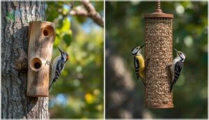 vertical log and mesh tube feeders vertical log and mesh tube feeders