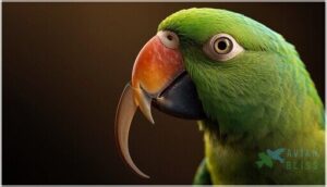 visible changes in beak shape and length visible changes in beak shape and length