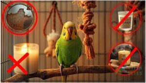 what not to put in a parakeet cage what not to put in a parakeet cage