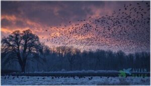 when do crows flock together when do crows flock together