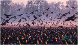 why do crows gather in large groups why do crows gather in large groups