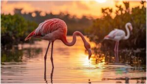 american flamingos and their bright pink feathers american flamingos and their bright pink feathers