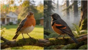 american robin vs varied thrush american robin vs varied thrush