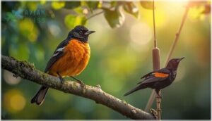 are there black and orange birds in north america are there black and orange birds in north america