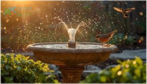 attracting birds with water movement attracting birds with water movement
