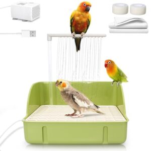 Automatic Parakeet Bird Bath with B0F7XRCRLZ