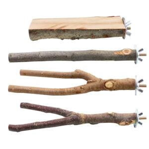 BILLIOTEAM 4 Pack Natural Wood B08P2MFHFG