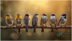 bills, wings, and tail shapes bills, wings, and tail shapes