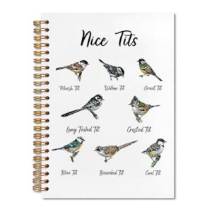 Bird Spiral Notebook 5.5x8.3, Birding B0DXZN7Z3G