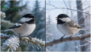 black-capped chickadee vs carolina chickadee black-capped chickadee vs carolina chickadee