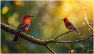 black wings, tails, and facial masks black wings, tails, and facial masks