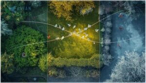 breeding, migration, and wintering zones breeding, migration, and wintering zones