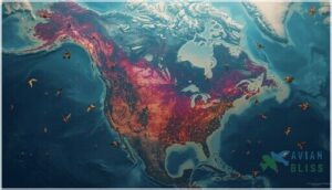 breeding vs. wintering vs. year-round distribution zones breeding vs. wintering vs. year-round distribution zones