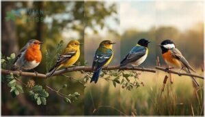 comparing common songbird families comparing common songbird families
