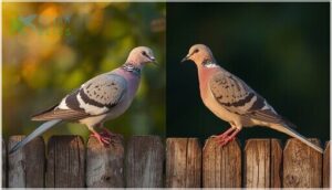 comparison with mourning dove comparison with mourning dove