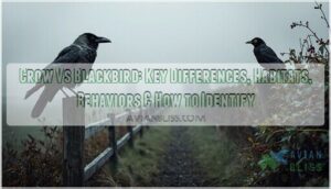 crow vs blackbird crow vs blackbird