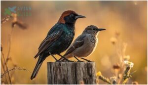 distinctive colors and bill shape distinctive colors and bill shape