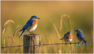 eastern bluebird and other common species eastern bluebird and other common species