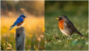 eastern bluebird vs american robin eastern bluebird vs american robin