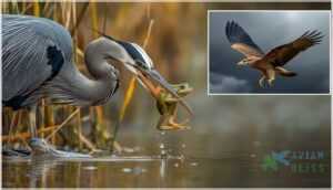 grabbing slippery prey with bills or talons grabbing slippery prey with bills or talons