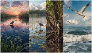 habitats of water birds habitats of water birds